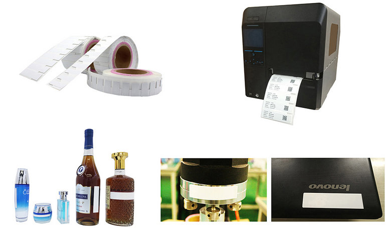 An RFID 化粧品、ワイン、金属資産および 非金属 ベクターイラスト CLIPARTOアイテム